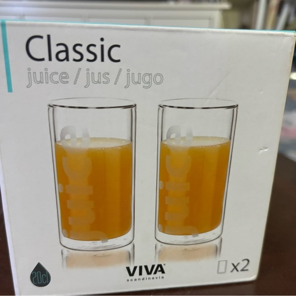 VIVA Scandinavia  Double Wall Tumbler NEW in box of 2 - Picture 1 of 4